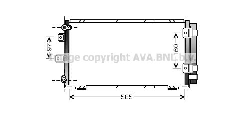 AVA QUALITY COOLING Конденсатор, кондиционер TO5395D